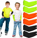 SATINIOR 6 Pairs Arm Sleeves for Kids, Compression UV Cooling Arm Sleeve for Baseball Football Youth Boy Girl Sports