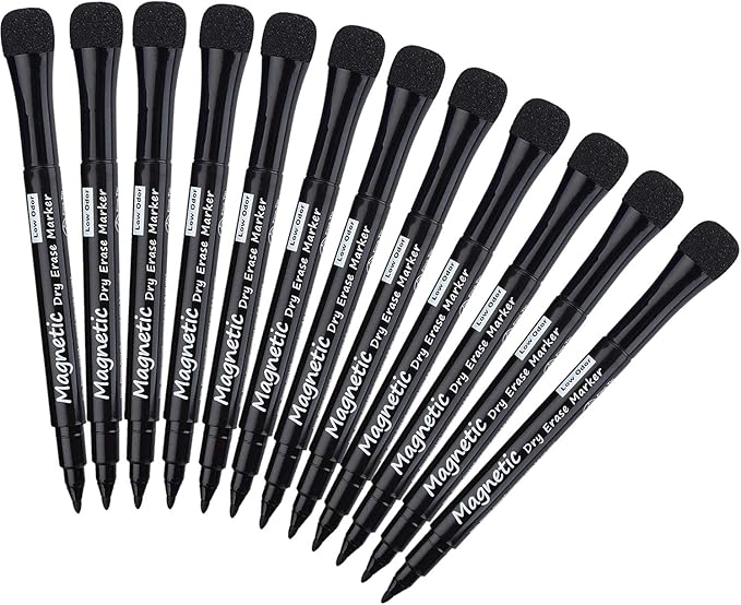 Browill Magnetic Dry Erase Markers, Dealkits Low Odor White Board Markers by Browill