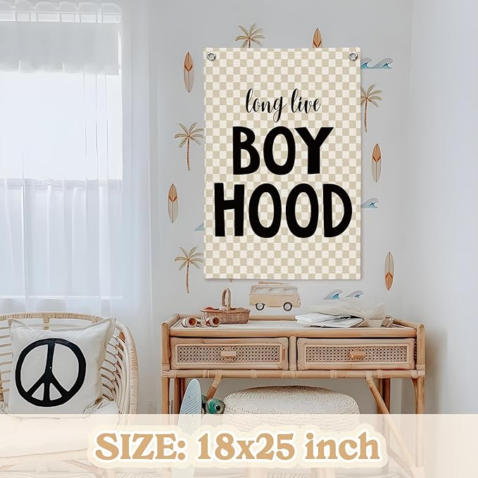Boys Room Decor, Boys Room Wall Decor Hanging Flag Decor - Image 2