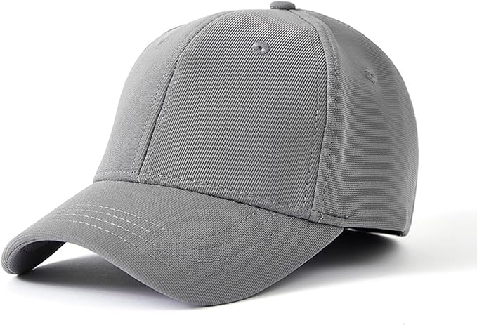 6 Panel Stretch Full Closed Baseball Caps Men's Blank Fitted Cap Curved Brim Elastic Closed Back Hat Q2426