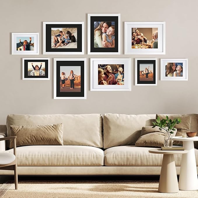 Egofine 8x10 Black Picture Mats Pack of 11, Frame Mattes - Image 7