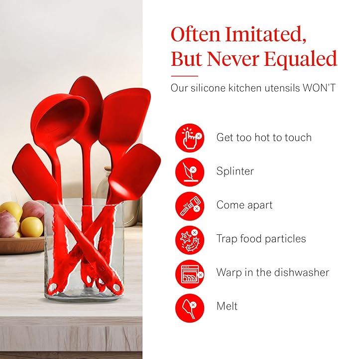 GIR: Get It Right 5-Piece Silicone Essentials Kitchen Utensils Set - Image 5