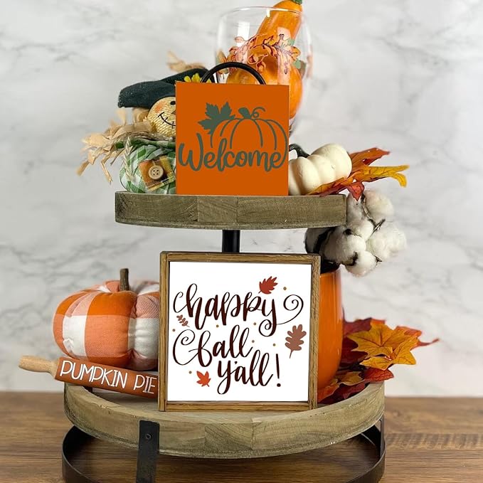 Fall Stencils for Painting 6” Pumpkin Stencils Autumn Leaf Stencil Happy - Image 4
