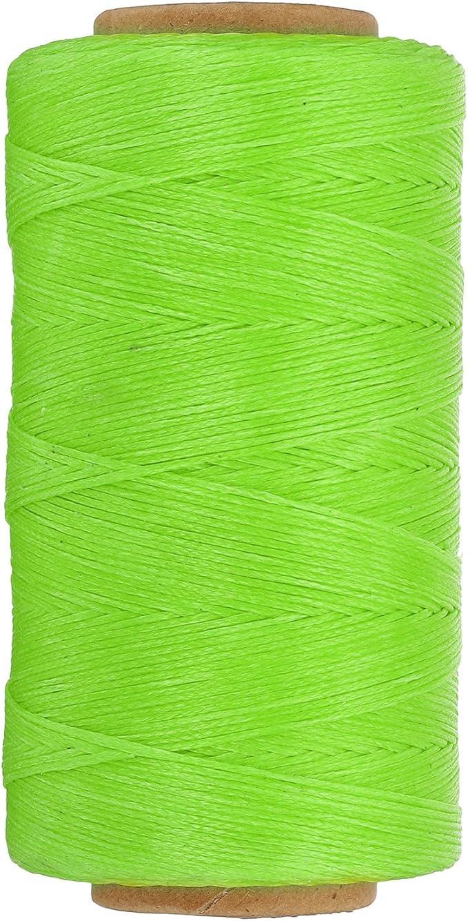 PATIKIL 284 Yard Flat Waxed Thread 150D 1mm Leather Sewing Cord by PATIKIL