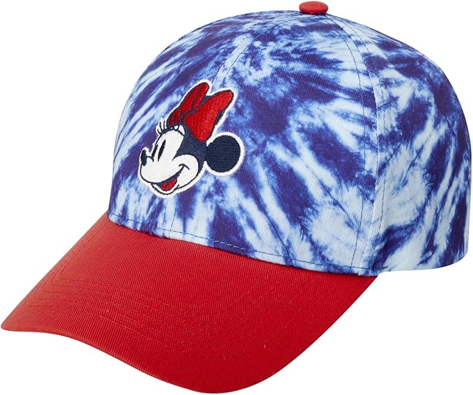 Disney Women's Disney Minnie Mouse Baseball Cap, Tie Dye Adjustable Hat for Women