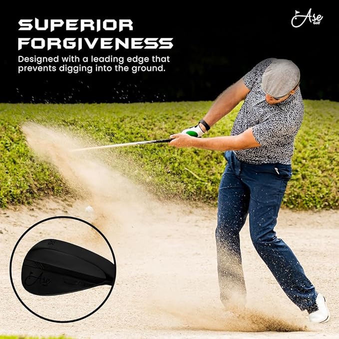 Premium CM-1 Golf Wedge Set or Individual Golf Wedges - Full Face Grooves + Milled Face Wedges, Singles or Set for Men Lob, Gap, Sand Wedged 50/52/54/56/58/60 Degree Clubs