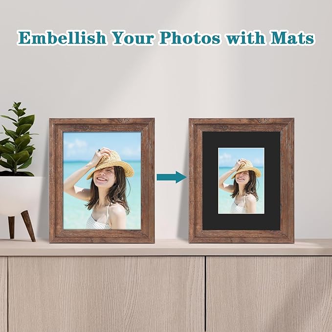 ZBEIVAN 8x10 Black Picture Mats - Image 5