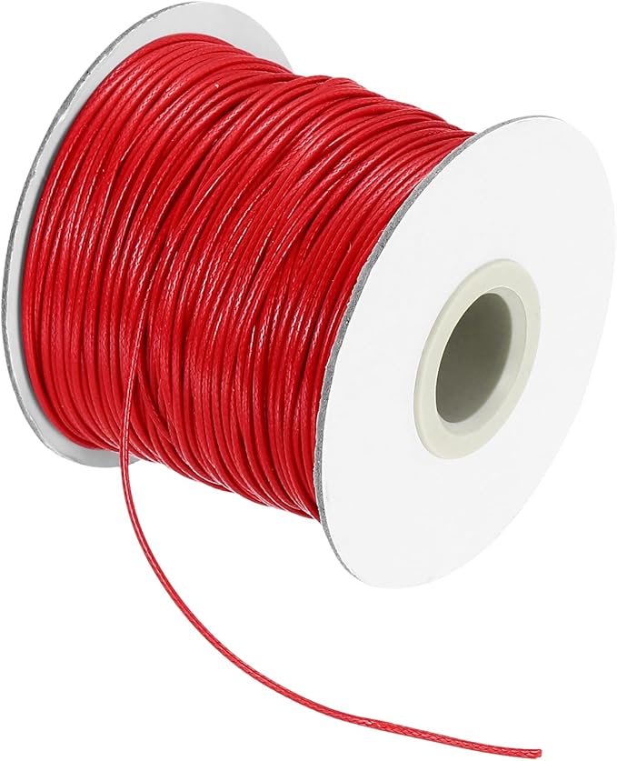 MECCANIXITY Waxed Cord 1mm Waxed Thread 87 Yard Wax String Leather Cord by MECCANIXITY