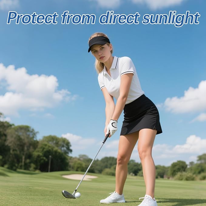 Adjustable Sport Sun Visor Hats Bulk Solid Color Blank Golf Cap Anti Ultraviolet for Beach Tennis Baseball