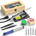 Soldering Iron Kit, 190W Soldering Gun, 110V LED Solder Kit by Crtsweker