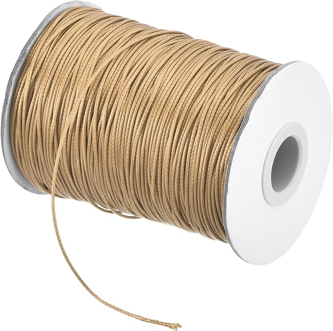 MECCANIXITY Waxed Cord 0.8mm Waxed Polyester Cord 175 Yard Wax String by MECCANIXITY