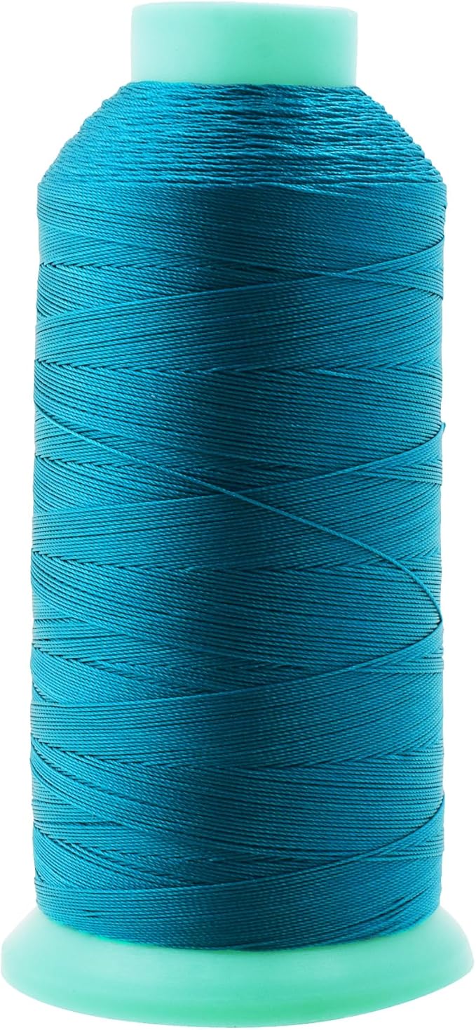 Mandala Crafts Bonded Nylon Thread Teal Heavy Duty Sewing Threads by MandalaCrafts