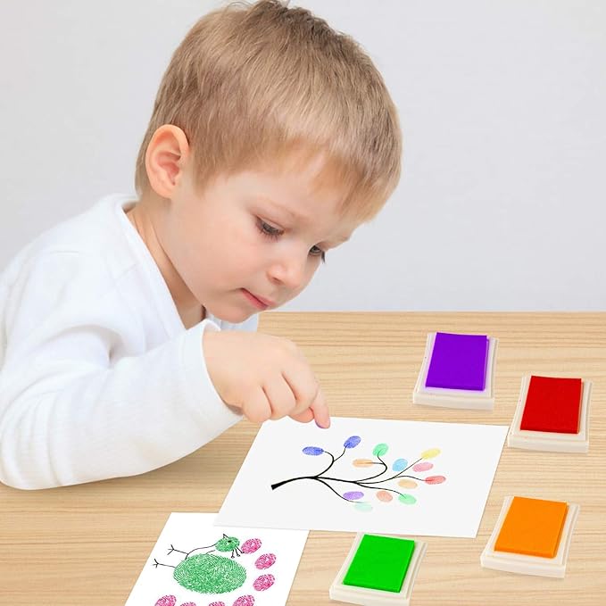 Ink Pad, 15 Colors Finger Washable Stamp Pads - Image 7