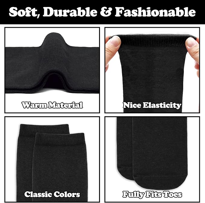 Sarfel Kids Soccer Socks Toddler Soccer Socks Girls Boys Soccer Socks Kids Tube Socks with Stripes Toddler Knee High Socks