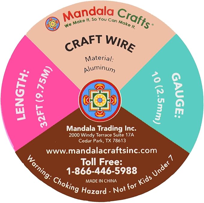 Mandala Crafts 10 Gauge Anodized Aluminum Craft Wire - Image 3