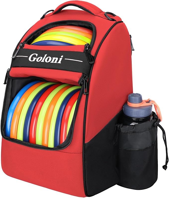Disc Golf Bag Holds 23+ Discs,Durable Disc Golf Backpack with cooler compartment,Large Capacity Frisbee Bags