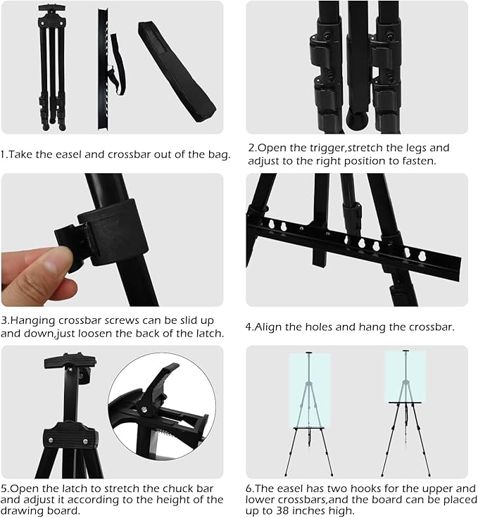 Art Easel Stand for Painting Canvases - Image 8