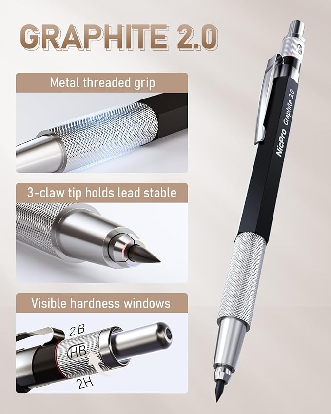 Nicpro 35PCS Art Mechanical Pencil Set - Image 3