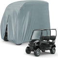 KISEER 4 Passenger 420D Waterproof Golf Cart Cover fits EZ GO Club Car Yamaha, Sunproof Dustproof