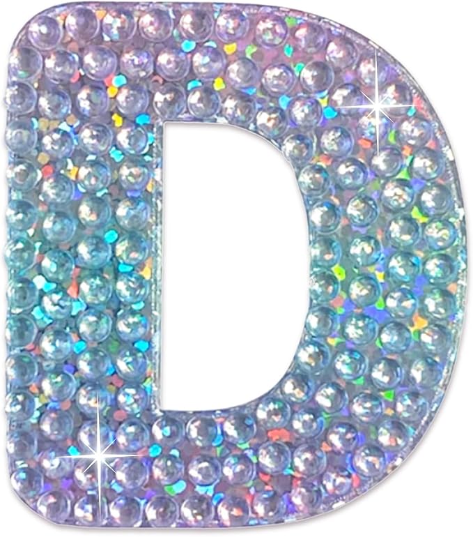 StickerBeans® Rhinestone Alphabet Letter Sticker D by StickerBeans