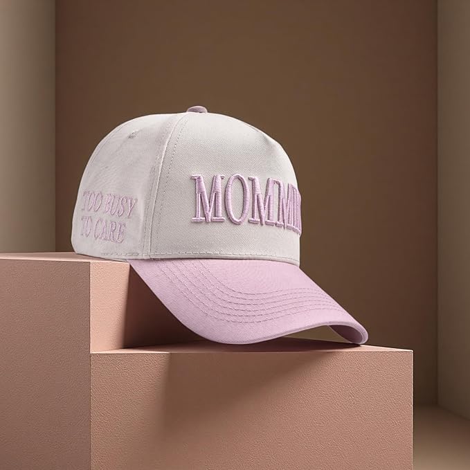 Mommin Trucker Hat,Vintage Two-Tone Women's Baseball Cap with Mama Hat Mothers Day Great Gifts for Mom Wife Stepmom