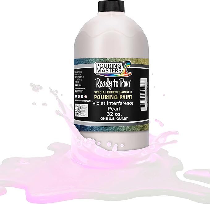 Pouring Masters Violet Interference Pearl Special Effects Acrylic Pouring Paint by USArtSupply