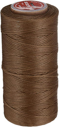 uxcell Flat Leather Sewing Waxed Thread, 140m / 153 Yards Polyester Wax String by uxcell