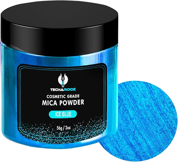Ice Blue Mica Powder for Epoxy Resin 56g / 2oz. Jar Techarooz 2 Tone Resin Dye by TECHAROOZ