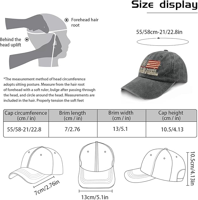 U.S. 250th Anniversary 250 Years Freedoms 1776-2026 Baseball Hats Funny