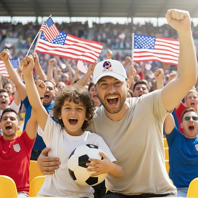 World Cup Soccer Hat 2026 - Adjustable Baseball Cap Merchandise Gifts Accessories Decorations