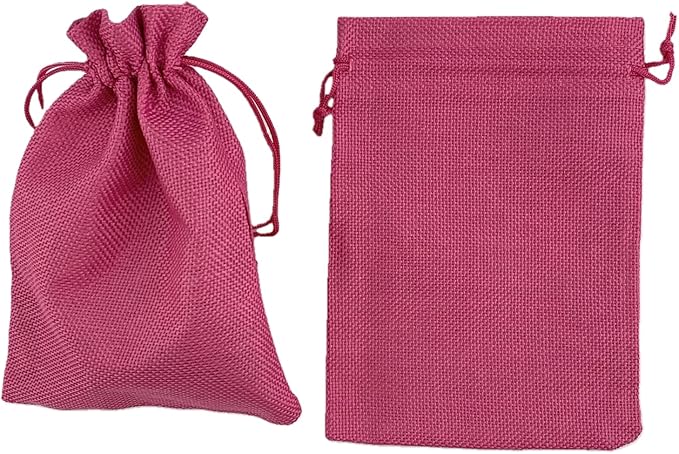 Palmhomee Pack of 25 Burlap Gift Bags - Image 2
