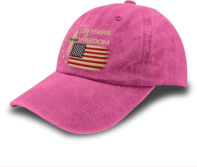US 250 Years Freedoms 1776-2026 250th Birthday Embroidered Hats Garde Cap for Him