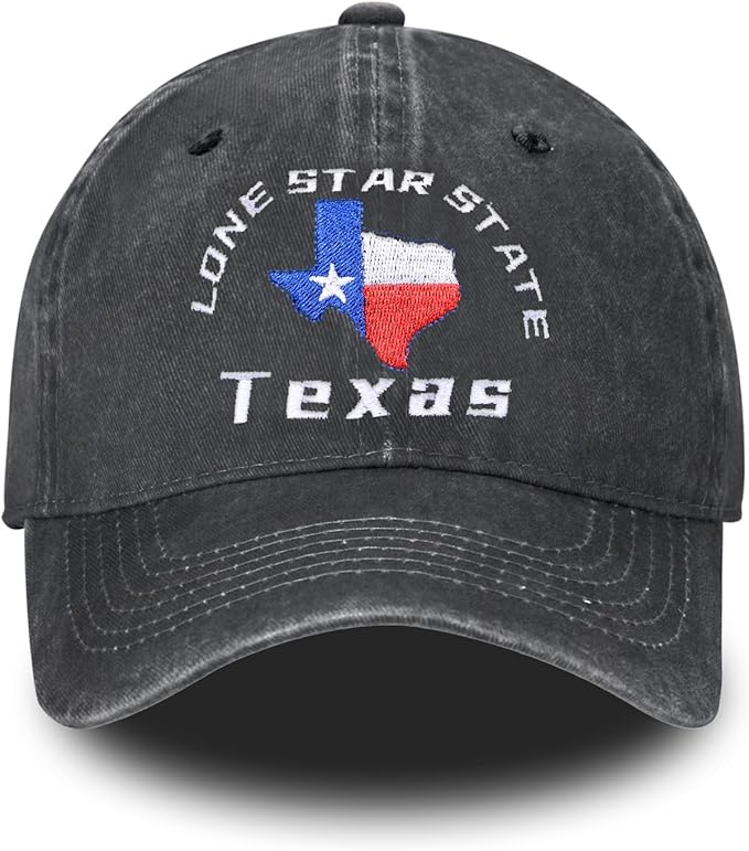 Embroidered Baseball Cap for Women Men Vintage Adjustable Washed Distressed Denim Baseball Hat