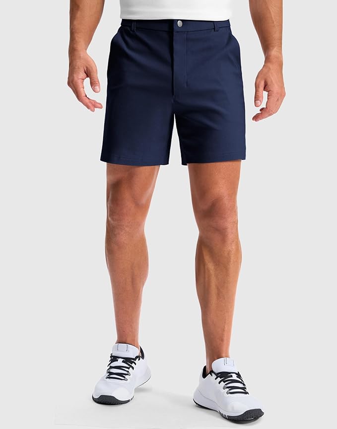 G Gradual Men's Golf Dress Shorts 5"/ 7"/ 9" Stretch Casual Work Flat Front Shorts for Men with 3 Pockets Quick Dry
