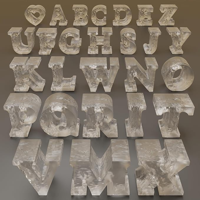 26 Pack A-Z Letter Resin Casting Molds - Image 2