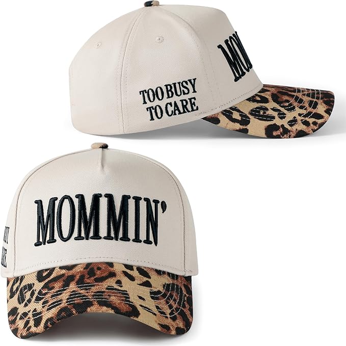 Mommin Hat Womens Trucker Hat for Wife Mothers Day Mom Gifts Vintage Two Tone Adjustable Embroidery Baseball Cap