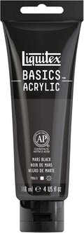Liquitex BASICS Acrylic Paint, 118ml Tube, Mars Black by Liquitex