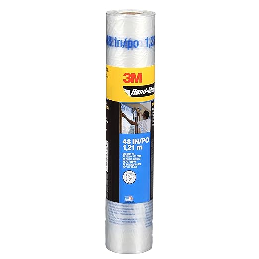 3M Hand Masker Advanced Masking Film, 48 in x 180 ft, Static Cling Keeps Film - Image 2