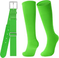 Baseball Socks and Belt for Youth Adult Softball Socks Combo Elastic Waist Belt for Men Kids Boys Girls Women JASGOOD