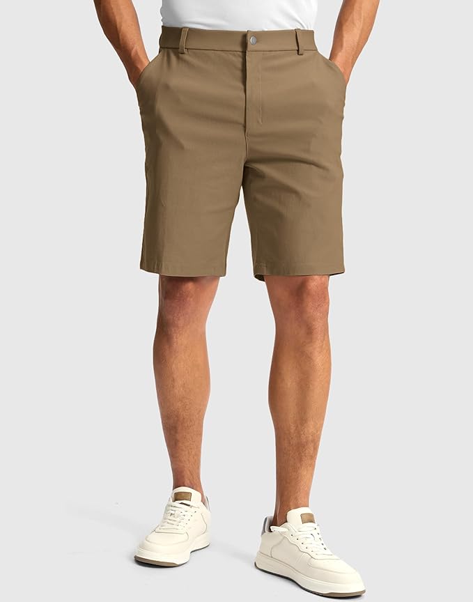 G Gradual Men's Golf Dress Shorts 5"/ 7"/ 9" Stretch Casual Work Flat Front Shorts for Men with 3 Pockets Quick Dry