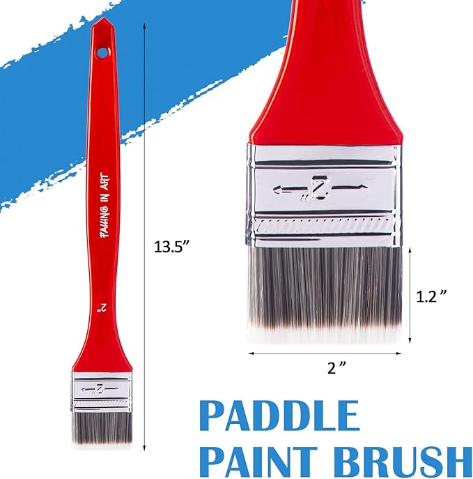 Falling in Art Flat Paddle Paint Brush - Image 2
