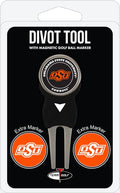 Team Golf NCAA Divot Tool with 3 Golf Ball Markers Pack, Markers are Removable Magnetic Double-Sided Enamel