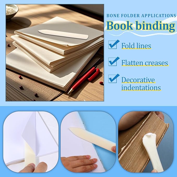 9 PCS Bone Folder and Scoring Tool Plastic Paper Folding Tool Bone Origami - Image 4