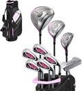 Precise AMG Women's Golf Clubs Full Set – Petite, Regular & Tall Sizes | Beginner & Intermediate | Right Handed | Driver, Fairway, Hybrid, Irons, Putter & Stand Bag