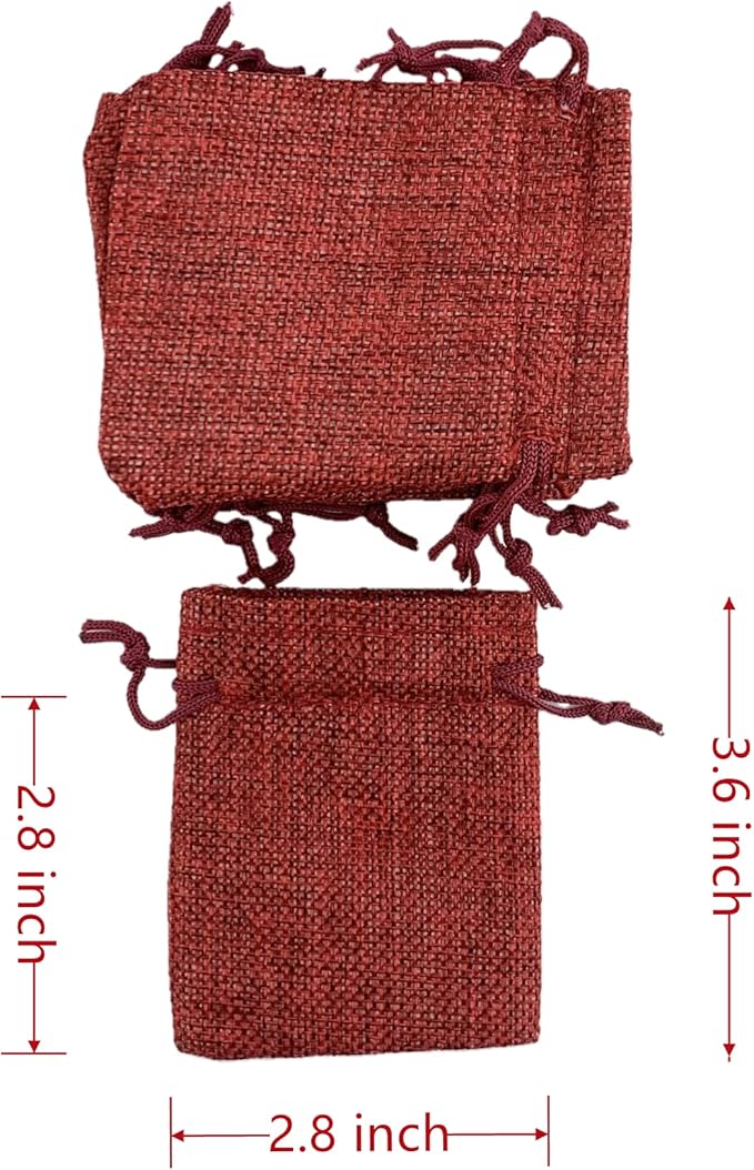 Palmhomee Pack of 25 Burlap Gift Bags - Image 3