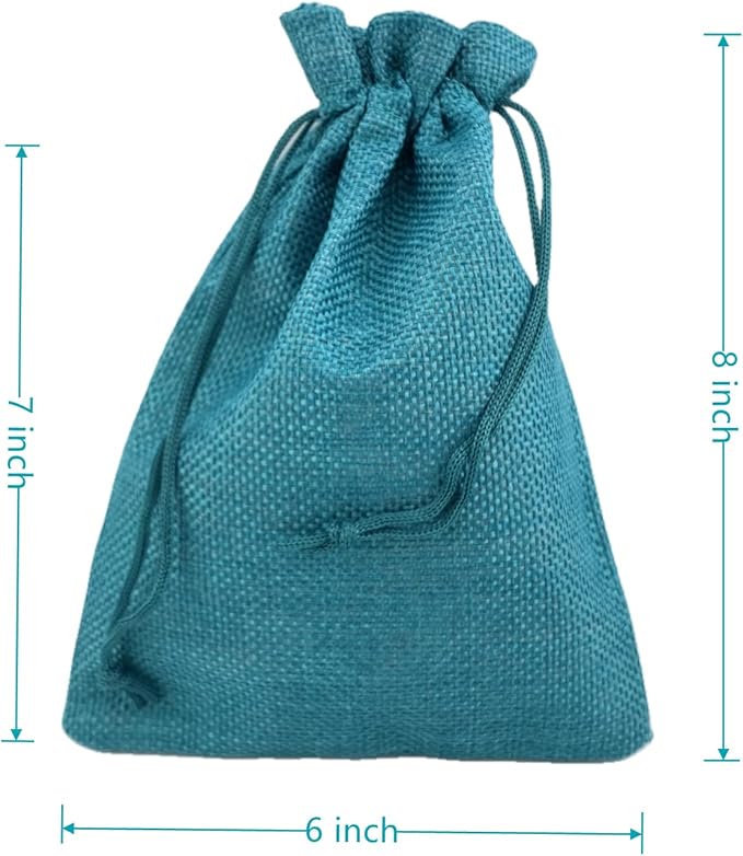 Palmhomee Pack of 25 Burlap Gift Bags - Image 3
