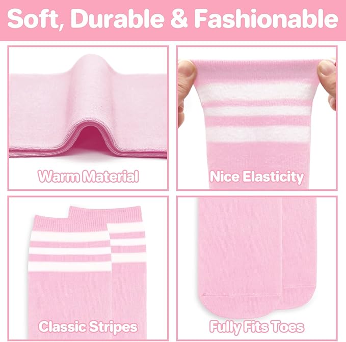 qikqik Toddler Soccer Socks Kids Soccer Socks Boys Baseball Sock Youth Football Sock Girls Softball Accessories Team Sports