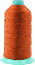 Mandala Crafts Bonded Nylon Thread Burnt Orange Heavy Duty Sewing Threads by MandalaCrafts
