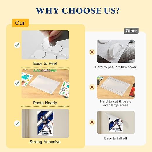 Double Sided Sticky Adhesive Dots – 350pcs Easy to Peel Sticky Putty, Double - Image 3