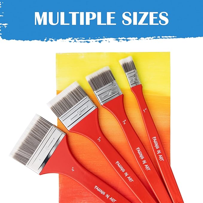 Falling in Art Flat Paddle Paint Brush - Image 5